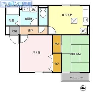 セジュールB【1階】の間取り