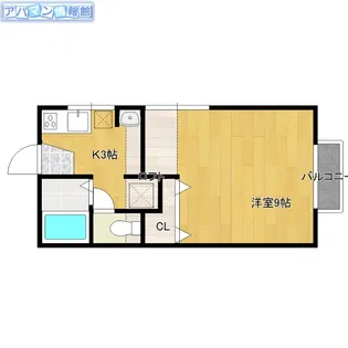フレッシュ南台【1階】の間取り
