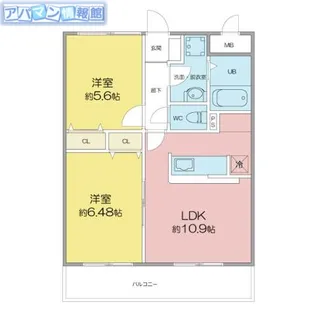 セカンドステージZERO【202号室】の間取り