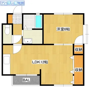 クレイデル【2階】の間取り