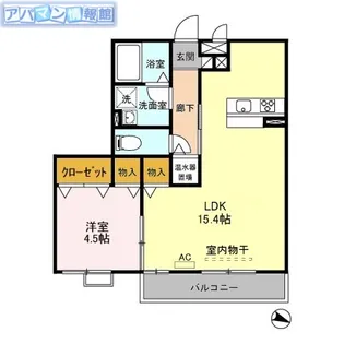 リヴェール山田【2階】の間取り
