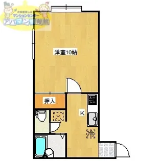 コーポきはらⅡ【201号室】の間取り