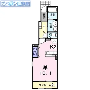 コルフ ナウシカ【103号室】の間取り