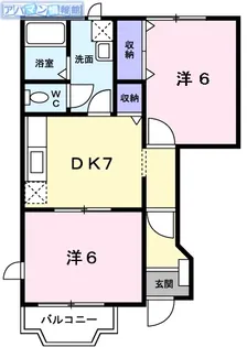 メイプルA【1階】の間取り