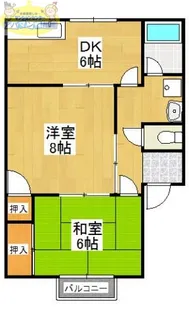 第2フリノウリン【8号室】の間取り