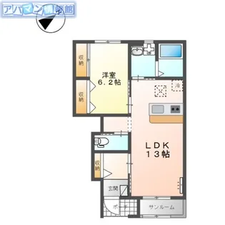 ファインシア【1階】の間取り