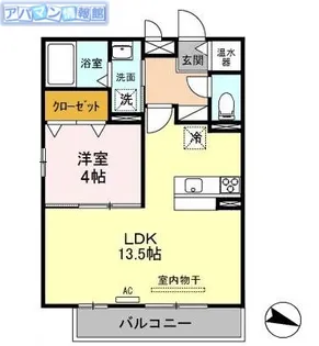 リヴェール山田【3階】の間取り
