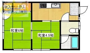 興和ハイツ【2B号室】の間取り