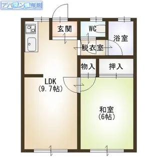 ヴィラ松韻【1階】の間取り