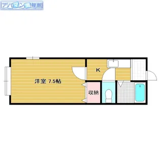 ヒルズスキャット【2階】の間取り