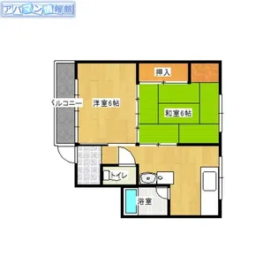 K-Aハイツ【102号室】の間取り