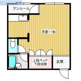 ベルディー【103号室】の間取り