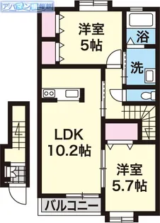 ファインシティA【2階】の間取り