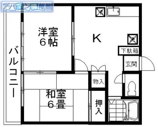グランフォーレ寺尾【106号室】の間取り