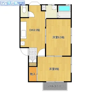ぴえ・ど・しゃとん【2階】の間取り