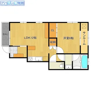 Forair A【A103号室】の間取り