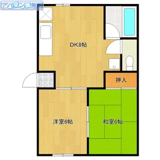 青山ヴィレッジ【F号室】の間取り