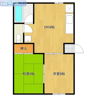 青山ヴィレッジ【G号室】の間取り