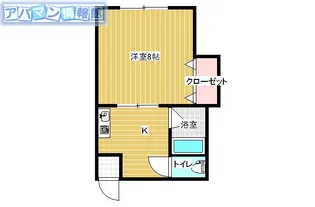 ドゥ・ラトゥール坂井【201号室】の間取り