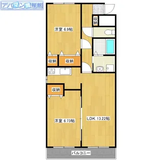 コーポ花【1階】の間取り