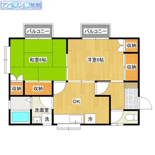 アイリスMATSUYAMAⅡ【203号室】の間取り