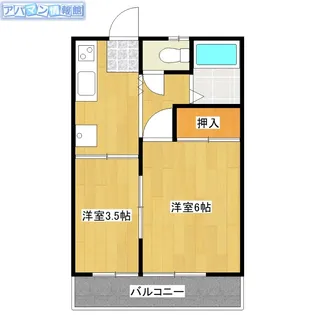 グリーンハウス【203号室】の間取り