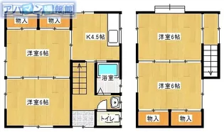 新潟県新潟市西区東青山1丁目【一戸建】の間取り