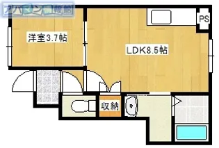 パルテンツァ寺尾 B棟【B101号室】の間取り