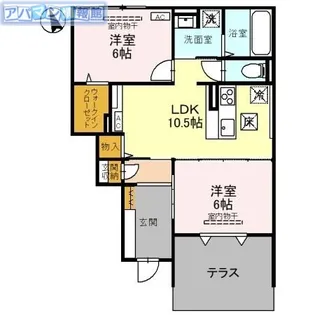 セブンワンテンM【1階】の間取り
