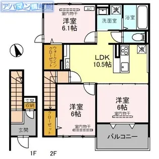 セブンワンテンM【2階】の間取り