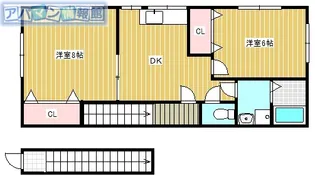 ハイムニューグリーン【202号室】の間取り