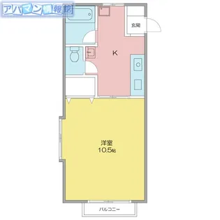 ルーエ五十嵐【203号室】の間取り