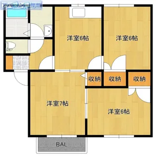 リーフガーデンB【1階】の間取り