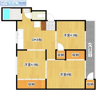 ヴィラナリー黒埼【407号室】の間取り