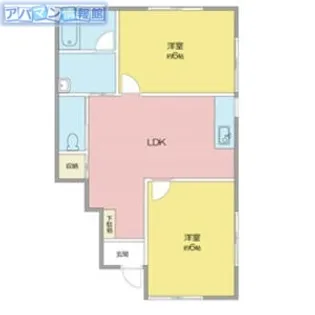 グリーンヒルズ黄金【1階】の間取り