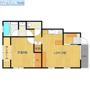 Forair B【B102号室】の間取り