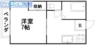 パーソンズ坂井【102号室】の間取り