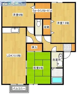 キャヴェン ディッシ【1階】の間取り