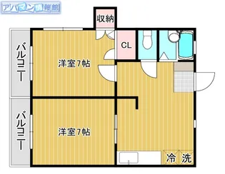 ソレイユ五十嵐 F【101号室】の間取り