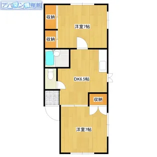 パークサイド北陸【202号室】の間取り