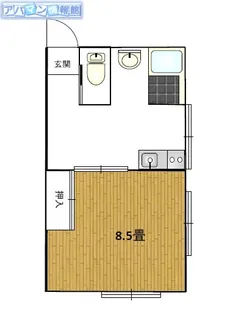 森映ハイツ西小針【2A号室】の間取り