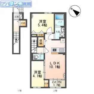 カヴァロ【2階】の間取り