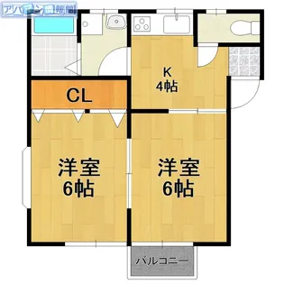 エメラルパークⅡ【3-A号室】の間取り