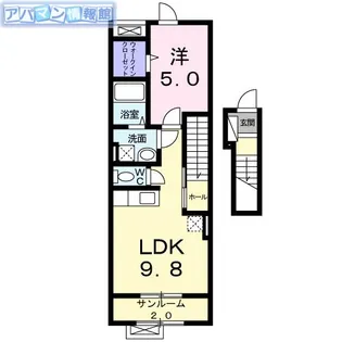 ホームツリーC【2階】の間取り