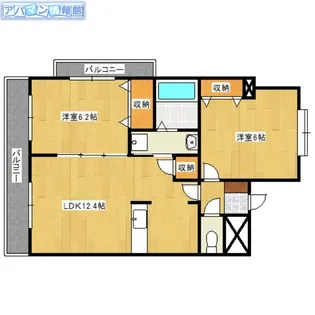 EXCEL VILLA【4階】の間取り