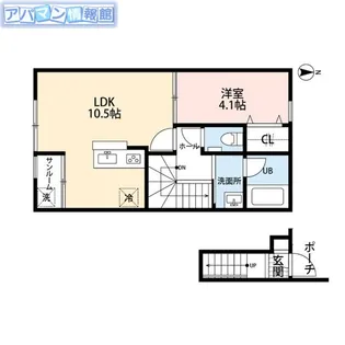 アクアヴィアーレ【2階】の間取り