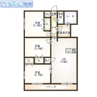エスポワール寺尾【2階】の間取り
