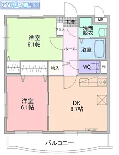 カルムSAKAI【2階】の間取り