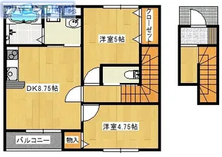 ブラーボ大学前【202号室】の間取り