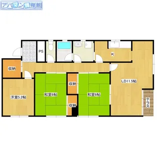 青山ヒルズ 東棟【202号室】の間取り